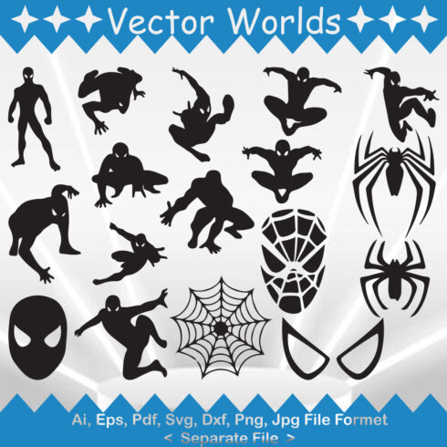 Spiderman SVG Vector Design cover image.