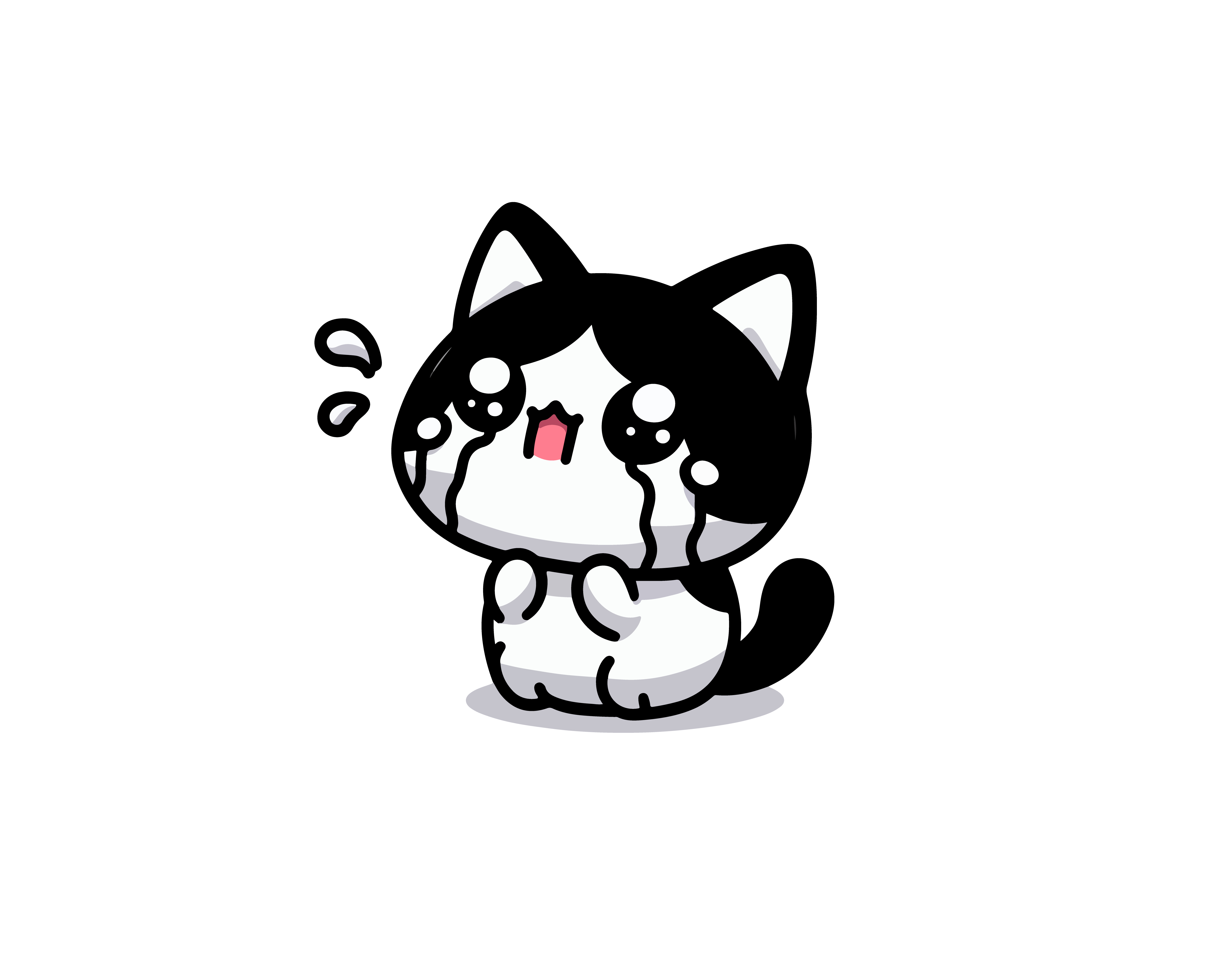 Cute Kawaii British Grey Cat Sticker | Kitten drawing, Kawaii cat drawing,  Cute animal drawings