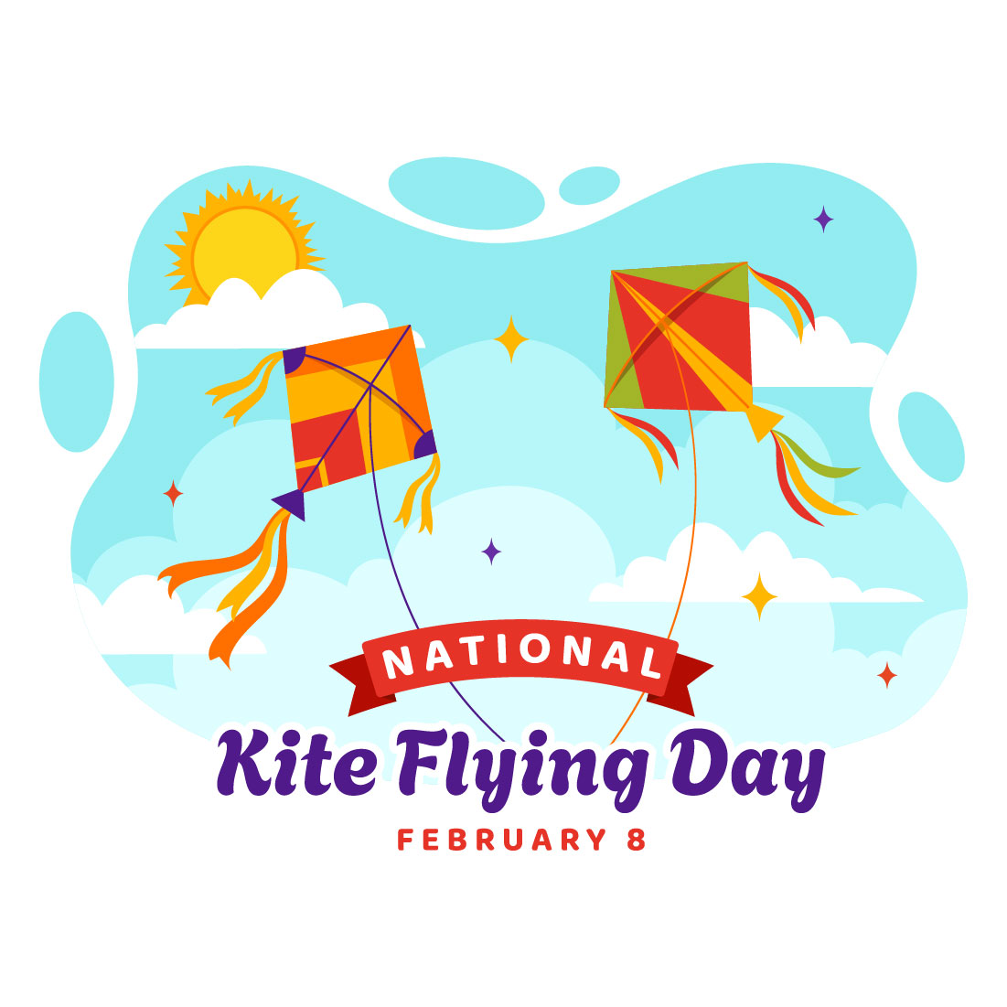 12 National Kite Flying Day Illustration preview image.