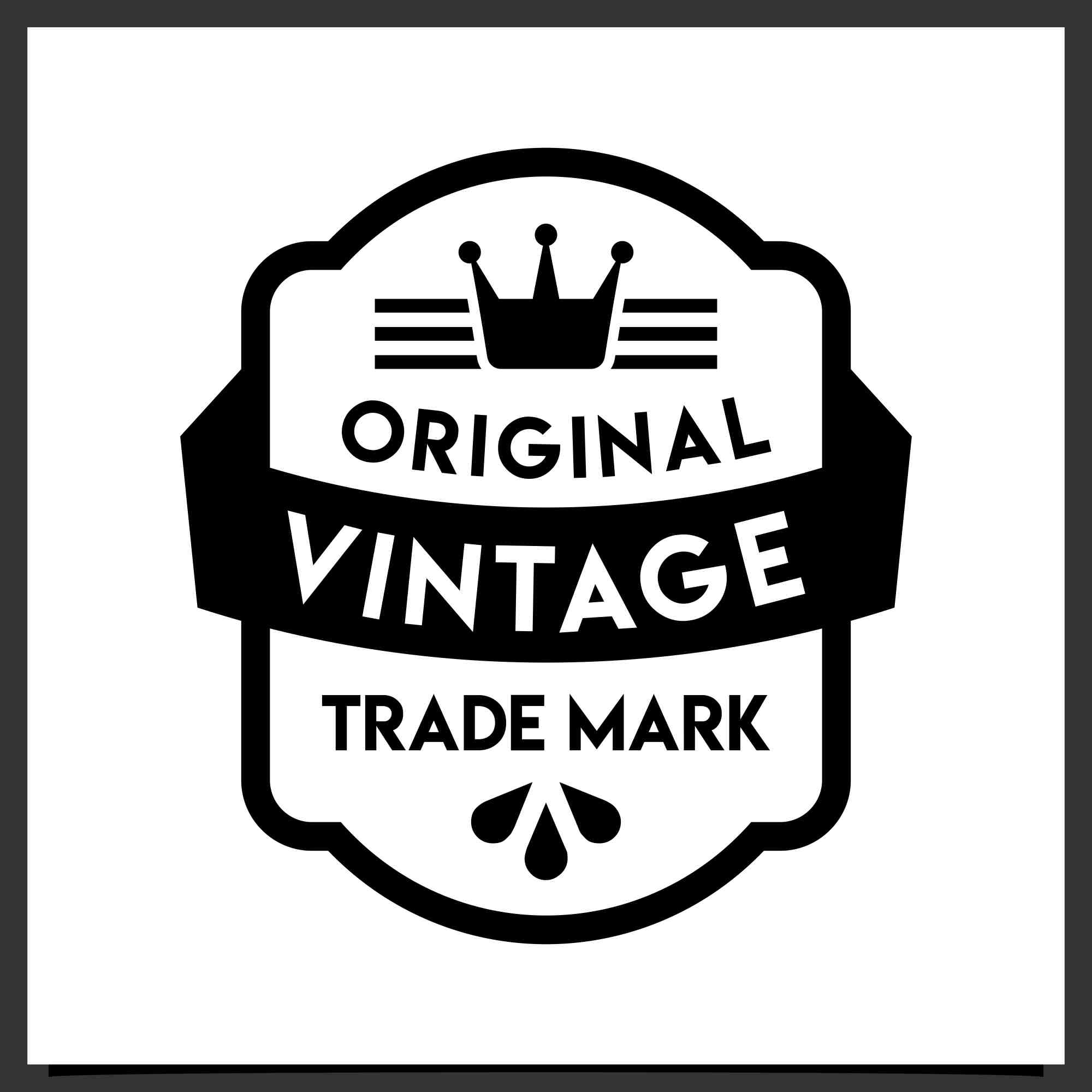 label product vintage design collection 4 527