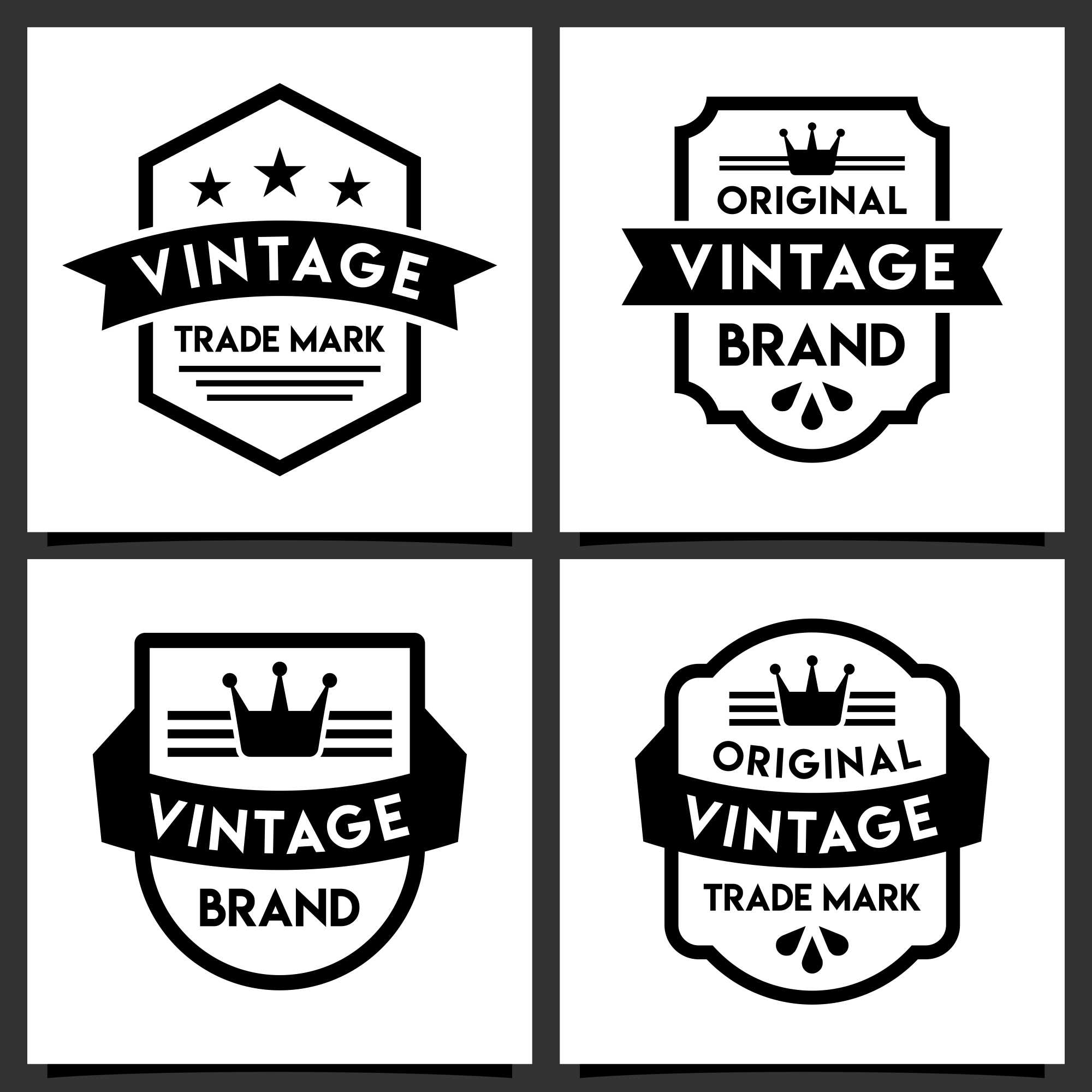 Label product vintage design collection - $5 cover image.
