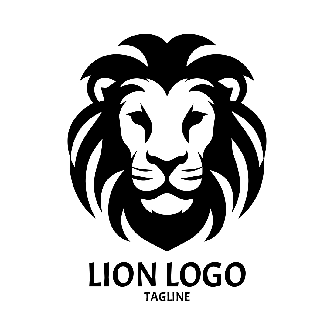 Classical Lion Logo Template cover image preview image.