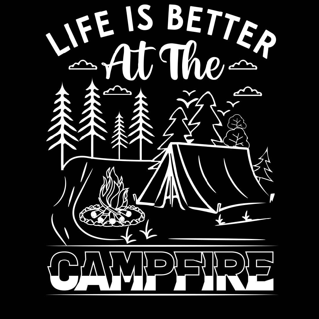 Camping T-Shirt Bundle preview image.