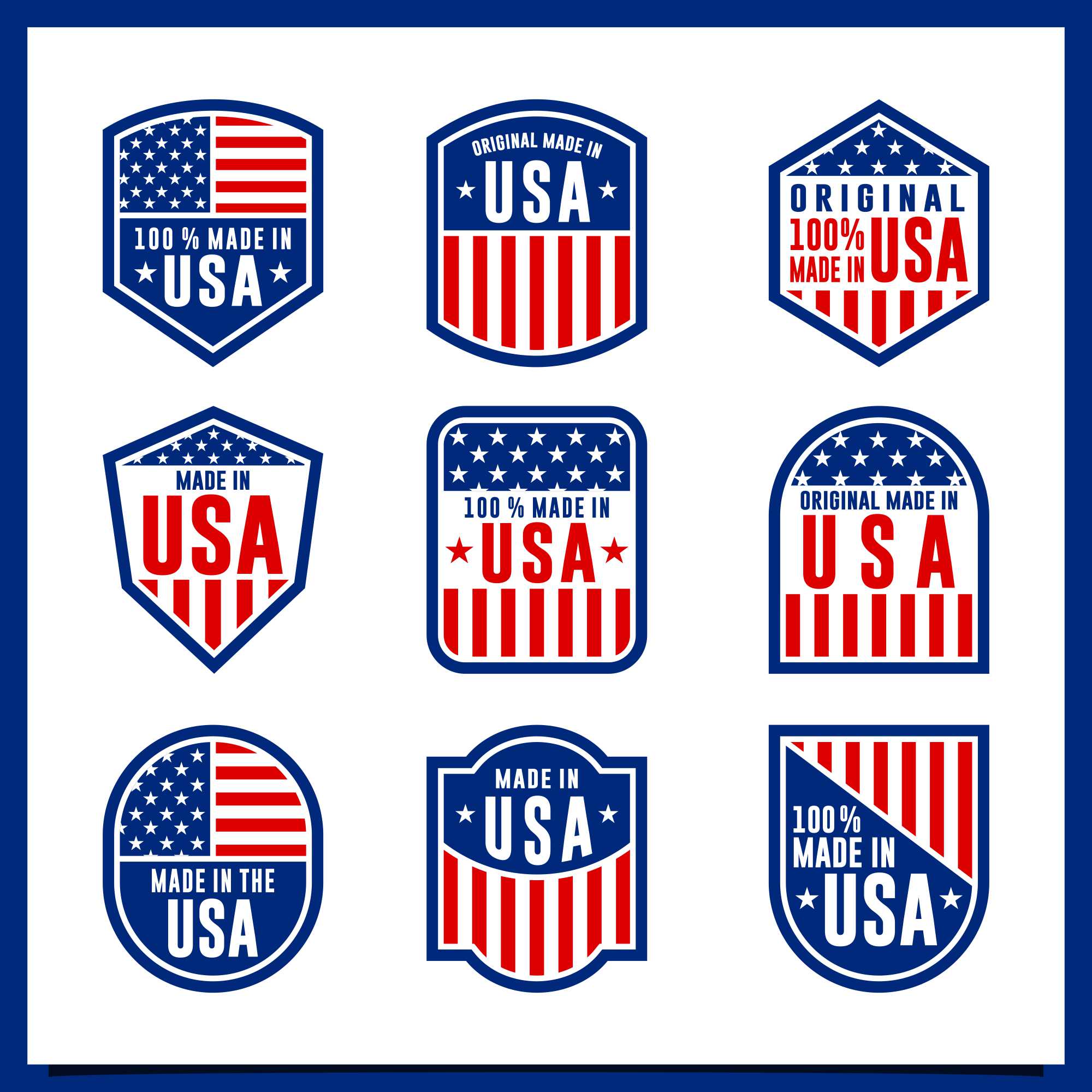 Made in USA label product design collection - $6 cover image.
