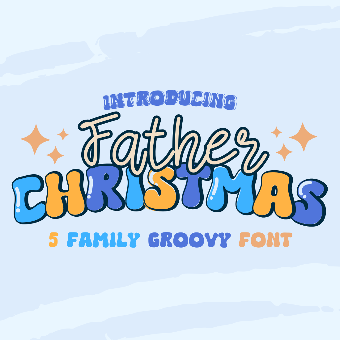 Father Christmas is a Groovy font cover image.