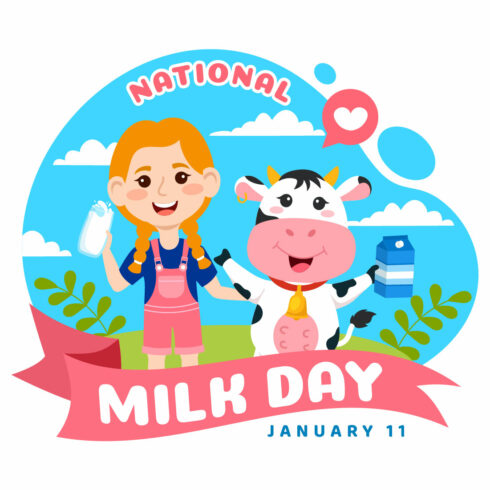 12 National Milk Day Illustration cover image.