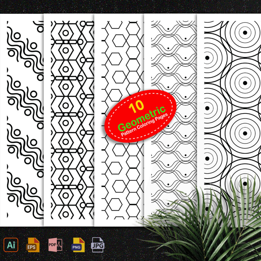 Geometric Seamless Pattern Digital Papers - MasterBundles