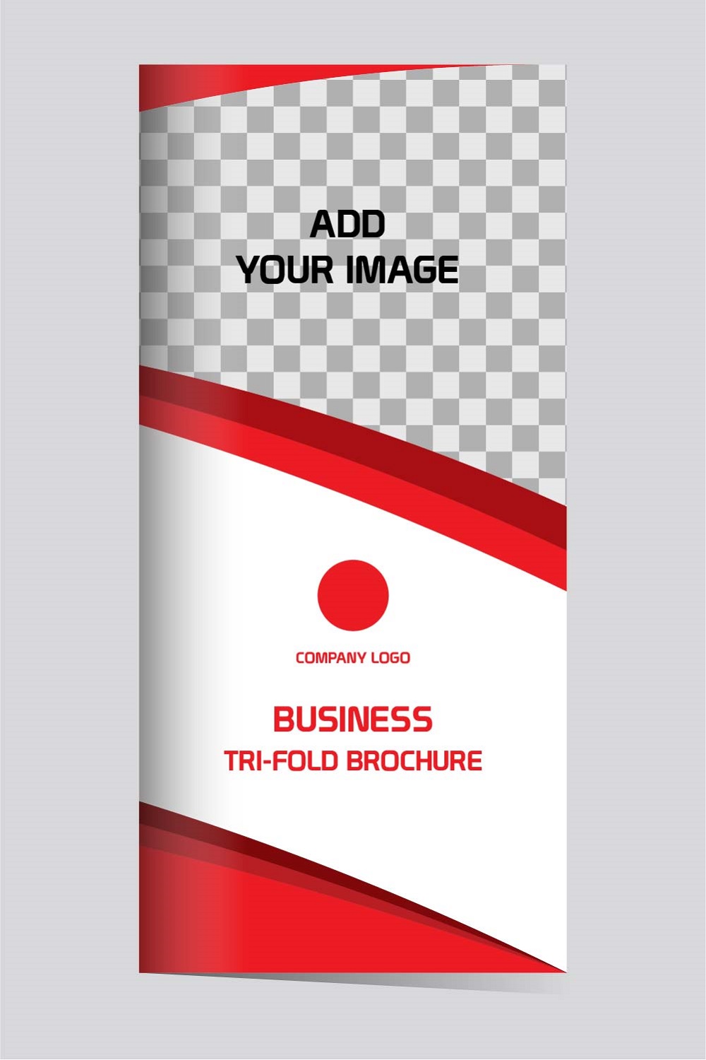 Modern Business Tri fold brochure design template pinterest preview image.