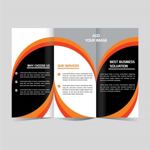 Modern Business Tri fold brochure design template editable - MasterBundles