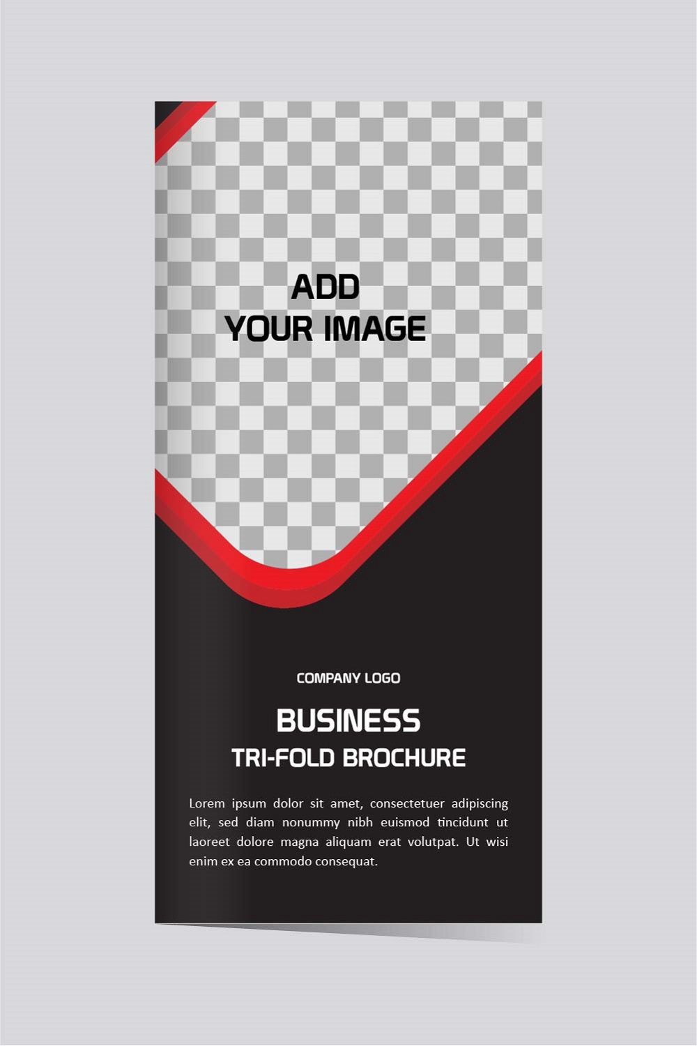 Modern Business Tri fold brochure template design pinterest preview image.