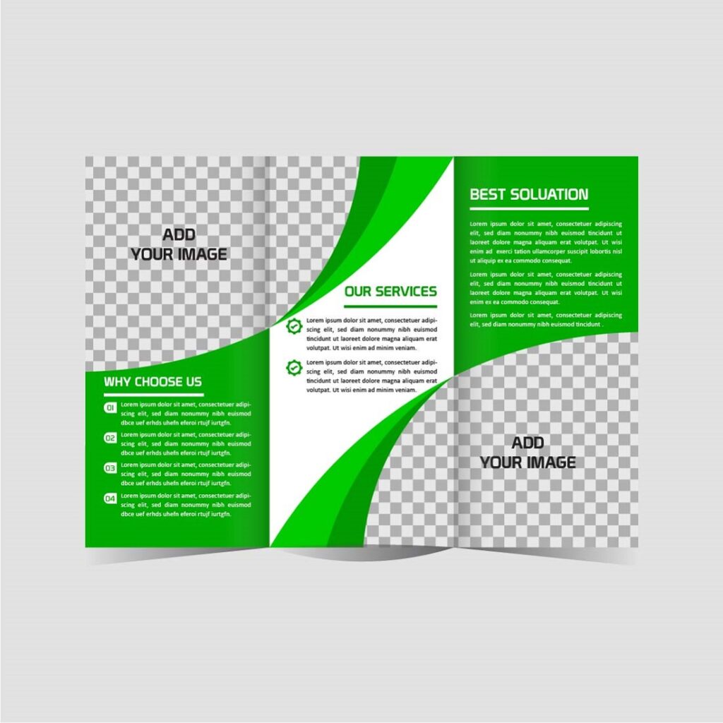 Modern real estate Tri fold brochure design template editable ...