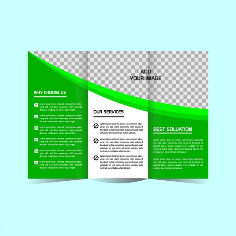 Modern real estate Tri fold brochure design template editable ...