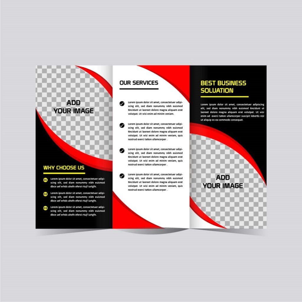 modern tri-fold business brochure template. brochure... Modern Tri fold Business brochure design - MasterBundles