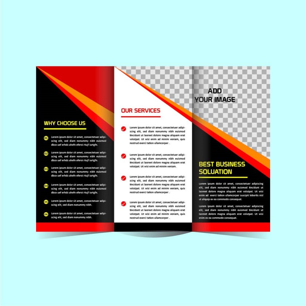 modern tri-fold business brochure template. brochure... Modern Tri fold Business brochure design template - MasterBundles