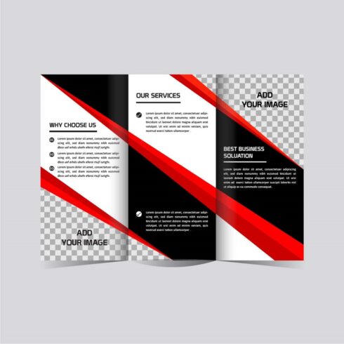 Modern Tri fold Business brochure design template editable - MasterBundles