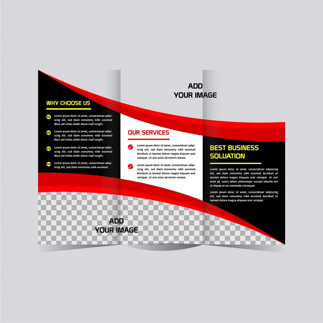 modern tri fold business brochure design template editable and resizable 03 527