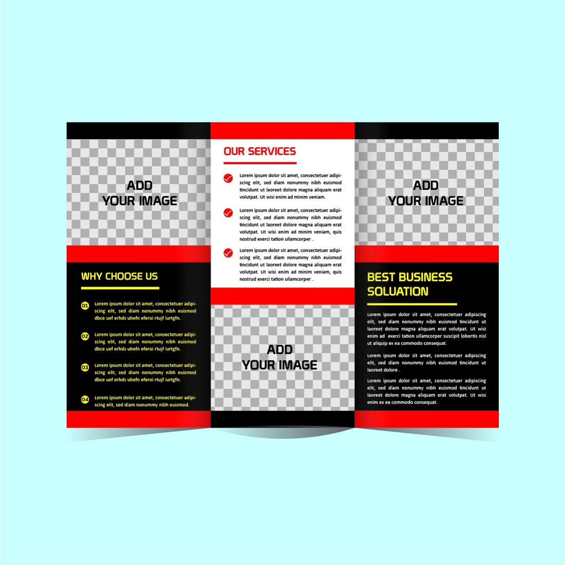 modern tri fold business brochure template design 03 634