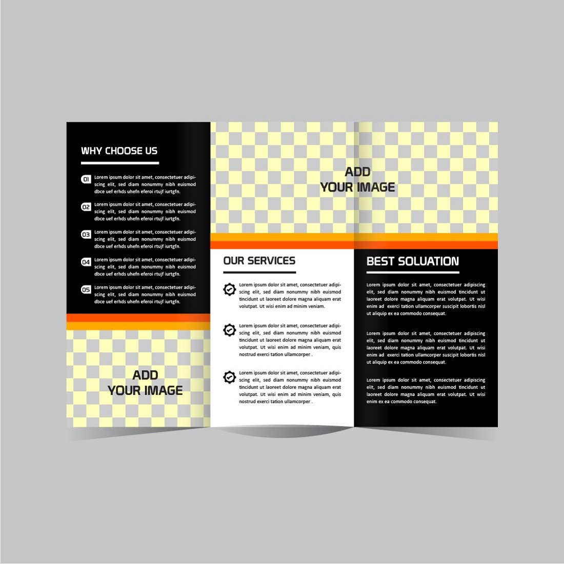 modern tri fold real estate brochure design template editable 03 430