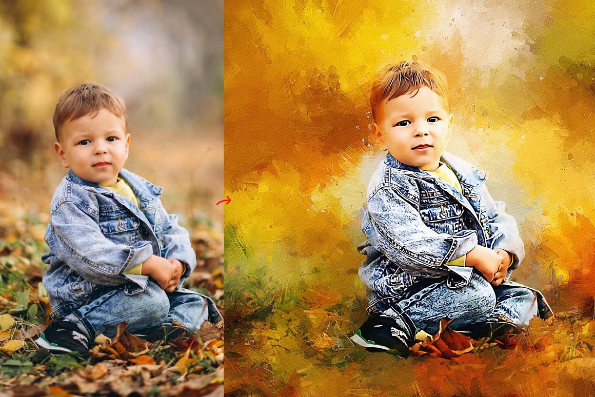 oil painting canvas photoshop action 06 353