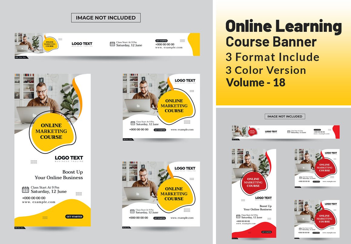 online courses banner design 1 820