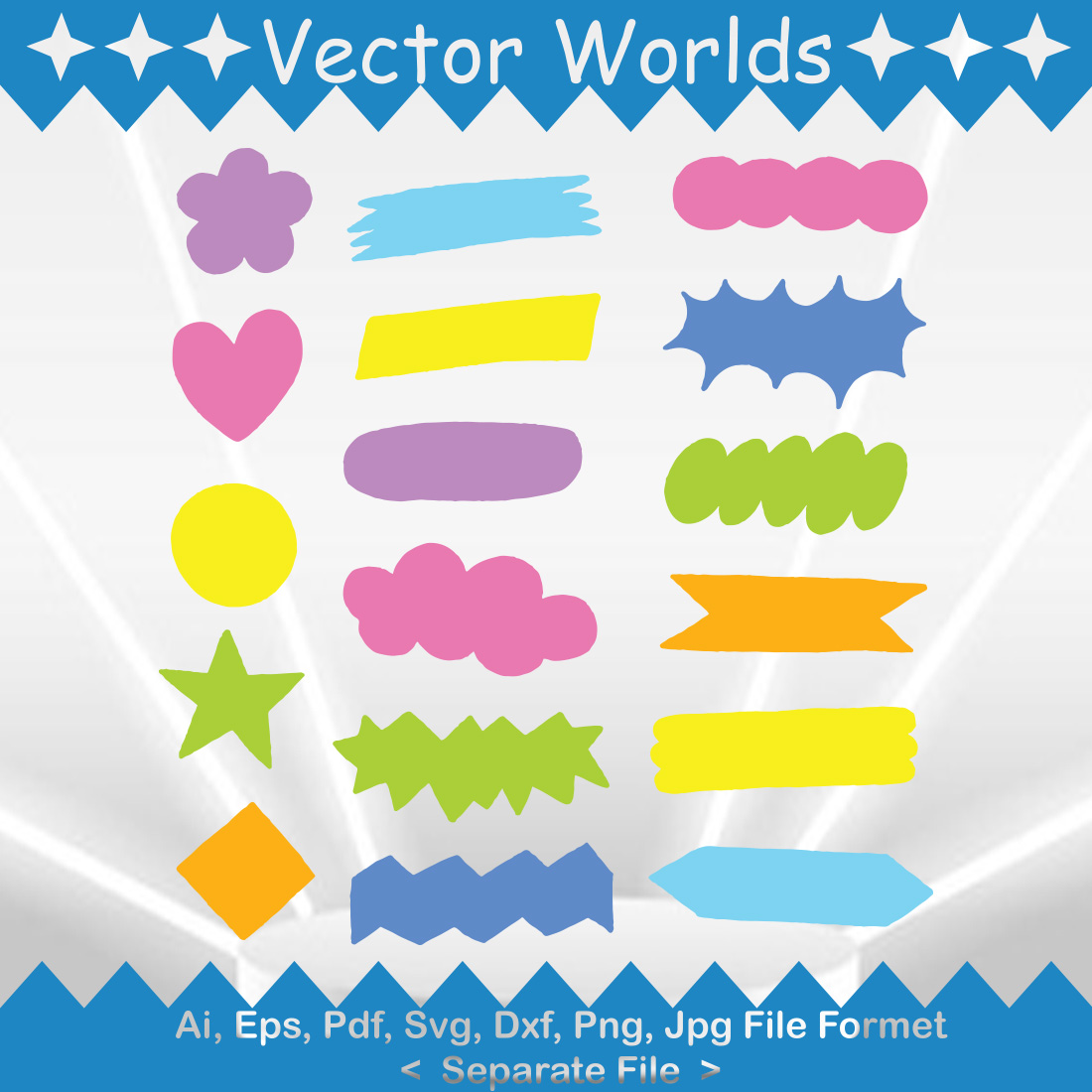 Speech Bubbles SVG Vector Design preview image.