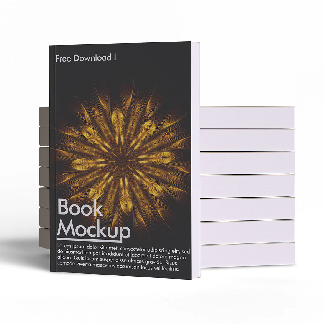 Book Mockup Bundles Full Editable preview image.