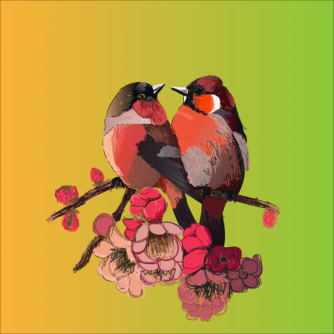 pair birds 575