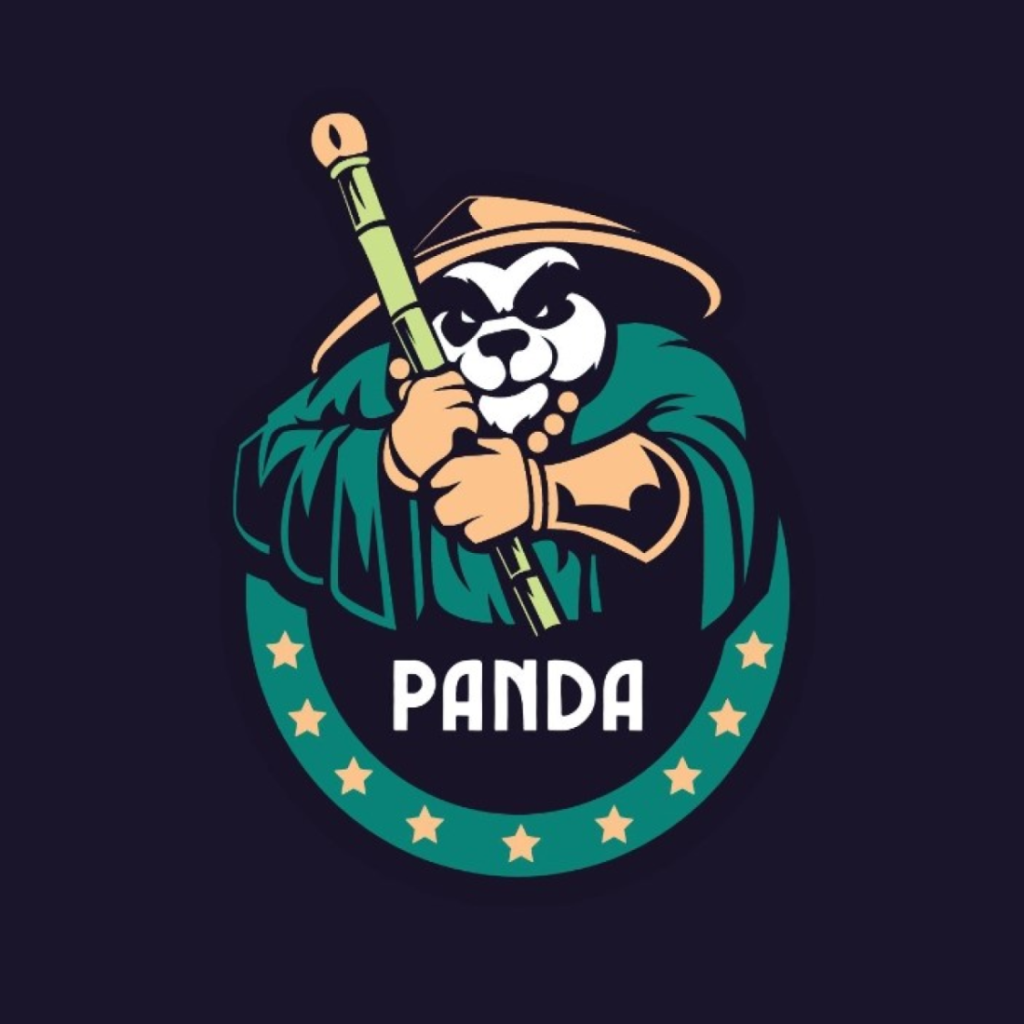 Ninja Panda logo - MasterBundles