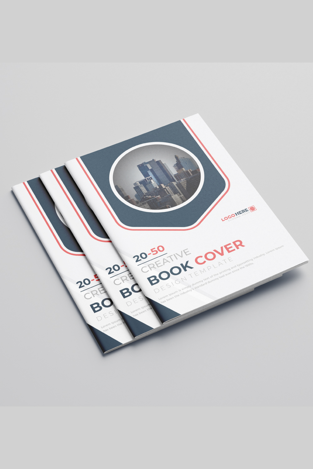annual report front and back pages Company profile brochure template pinterest preview image.