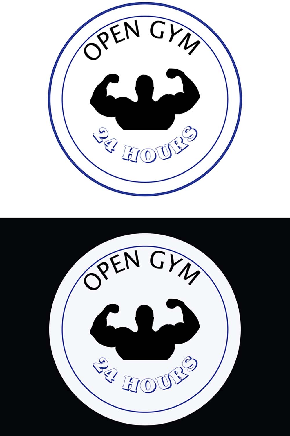 open gym logo pinterest preview image.