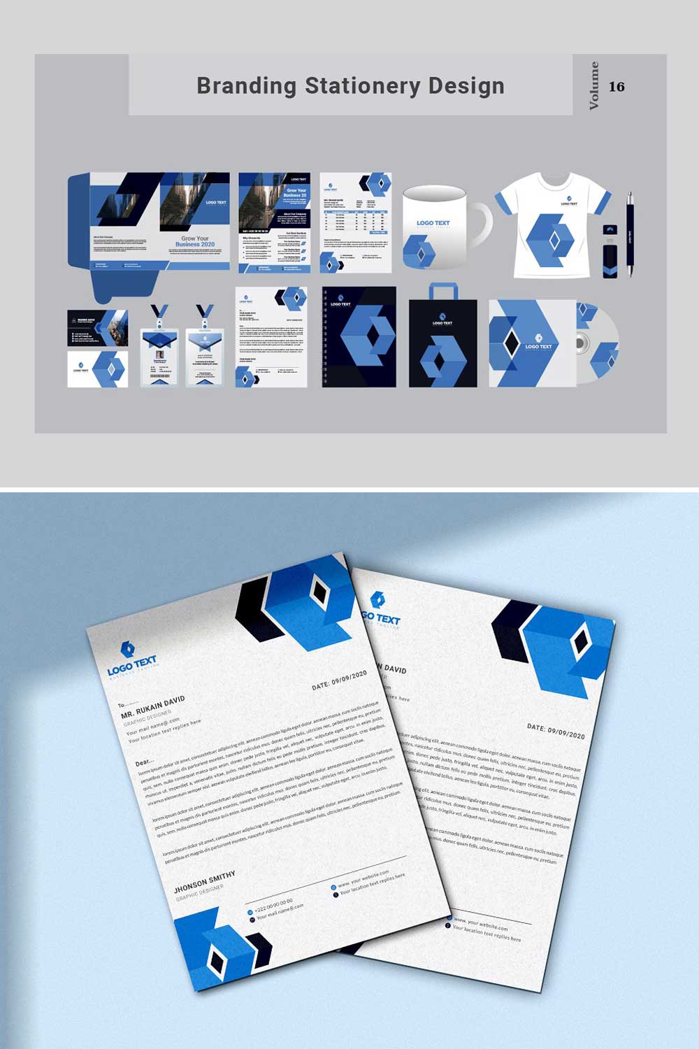 Creative Business Stationery pinterest preview image.