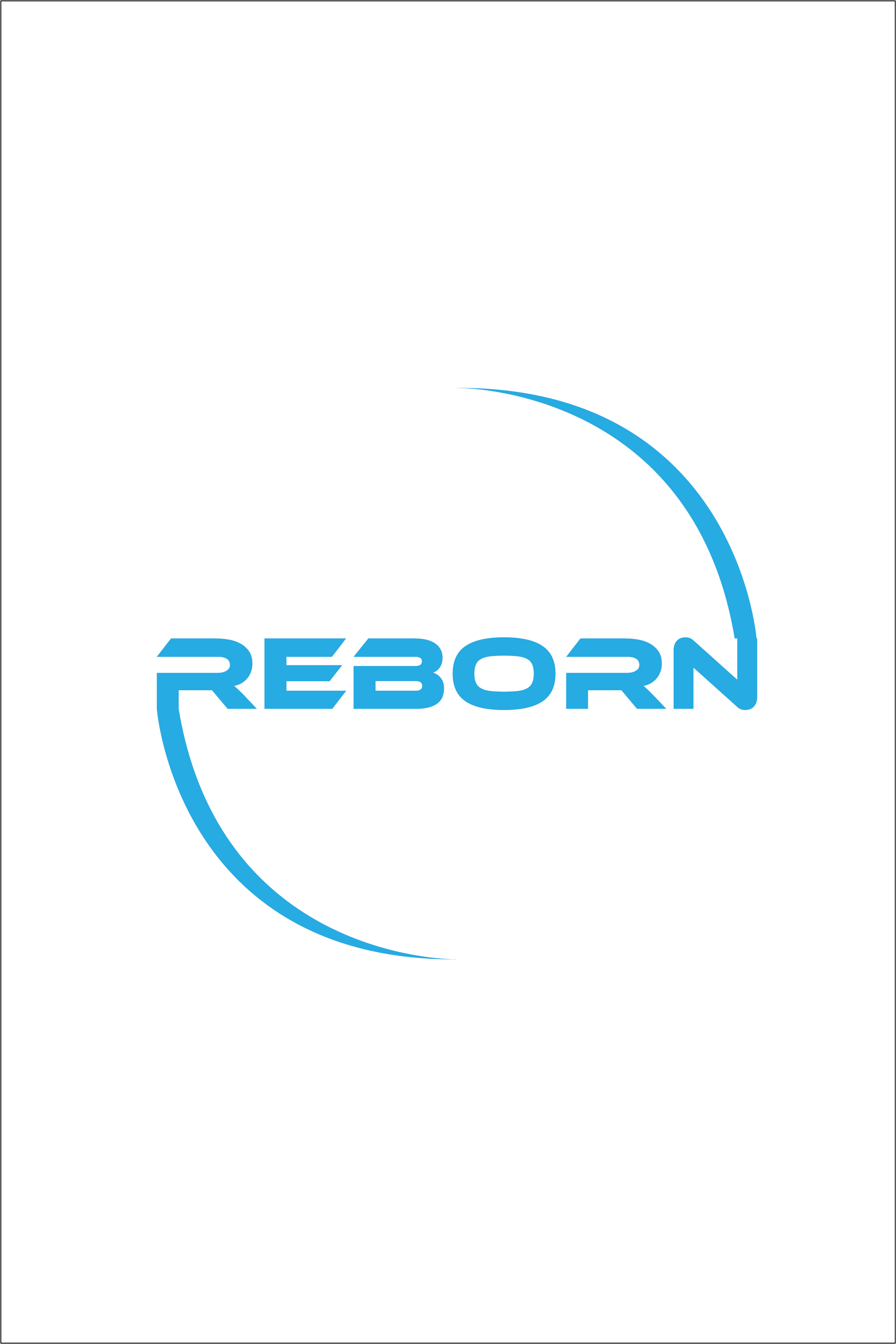 Reborn Logo Design Vector Image Template pinterest preview image.