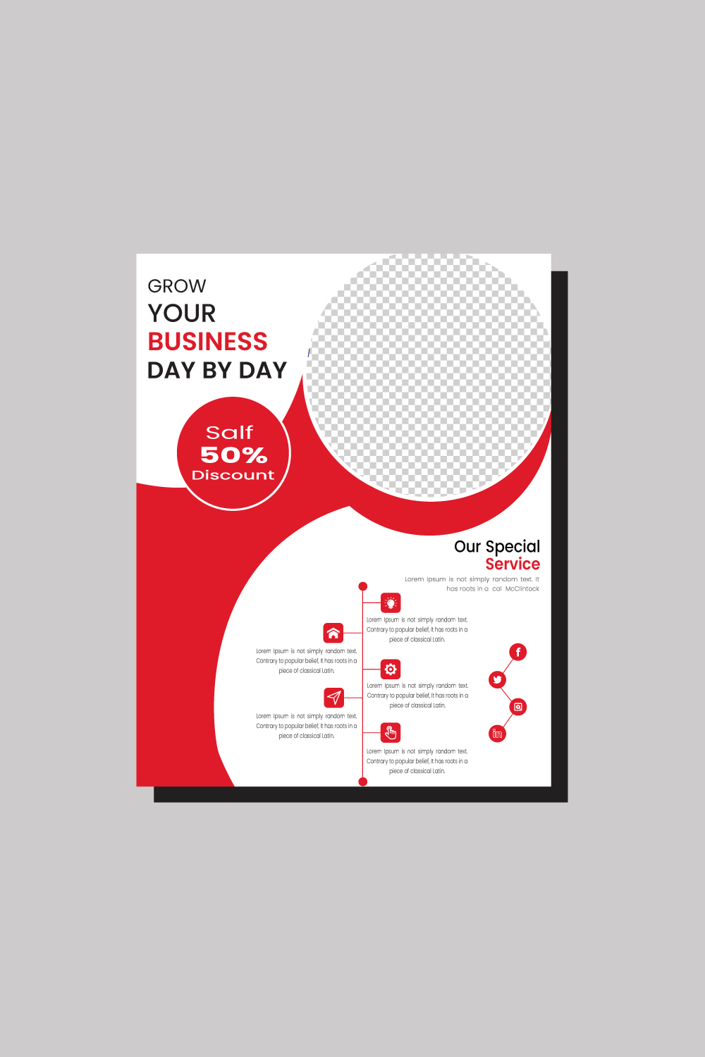 Poster design sports invitation template Can be adapt to Brochure, Annual Report pinterest preview image.