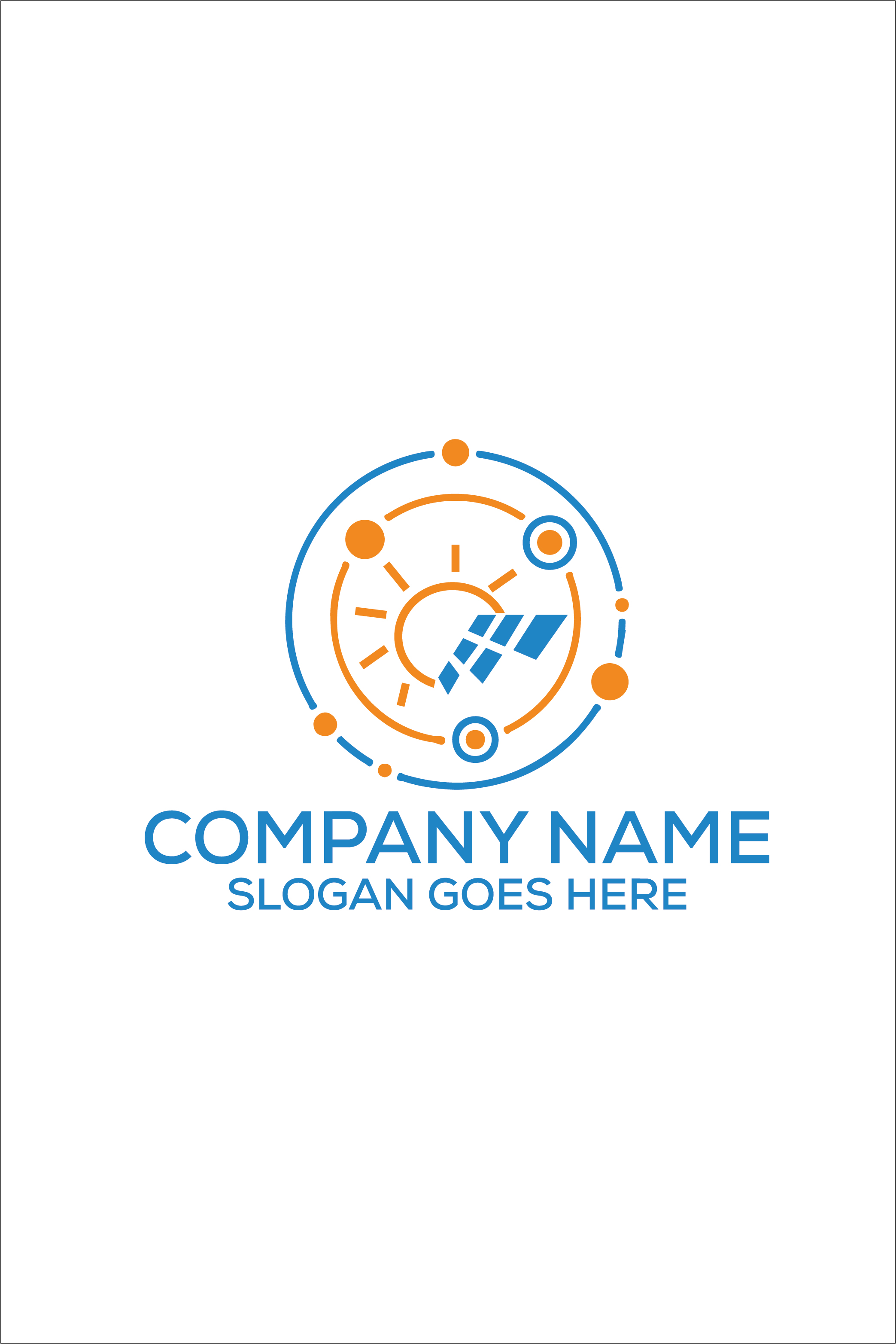 Energy Saving Logo or Icon Design Vector Image Template pinterest preview image.