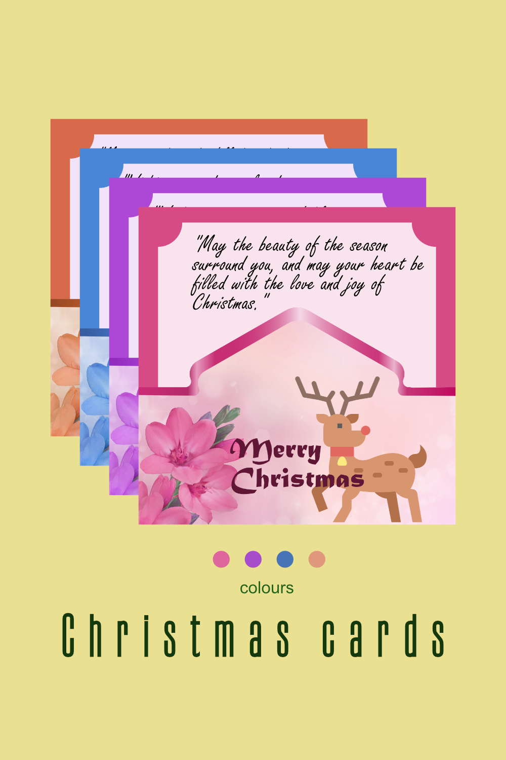 6+ Beautiful Background Christmas Cards with Inspiring Christmas Wishes pinterest preview image.