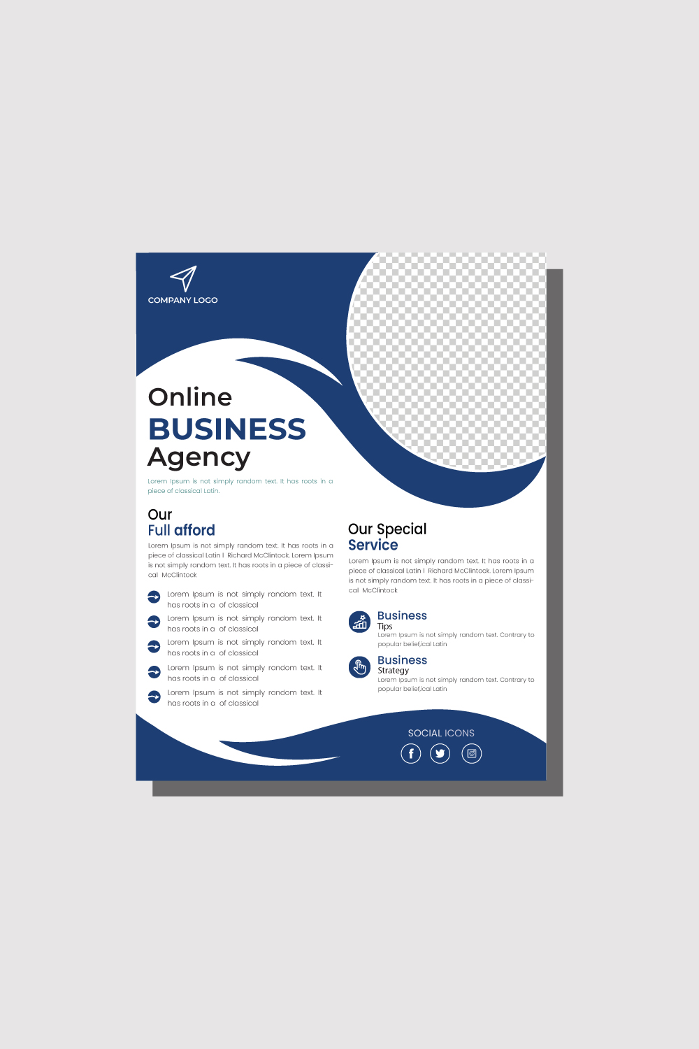 Brochure Flyer Template Layout Background Design booklet, leaflet, corporate business annual report pinterest preview image.