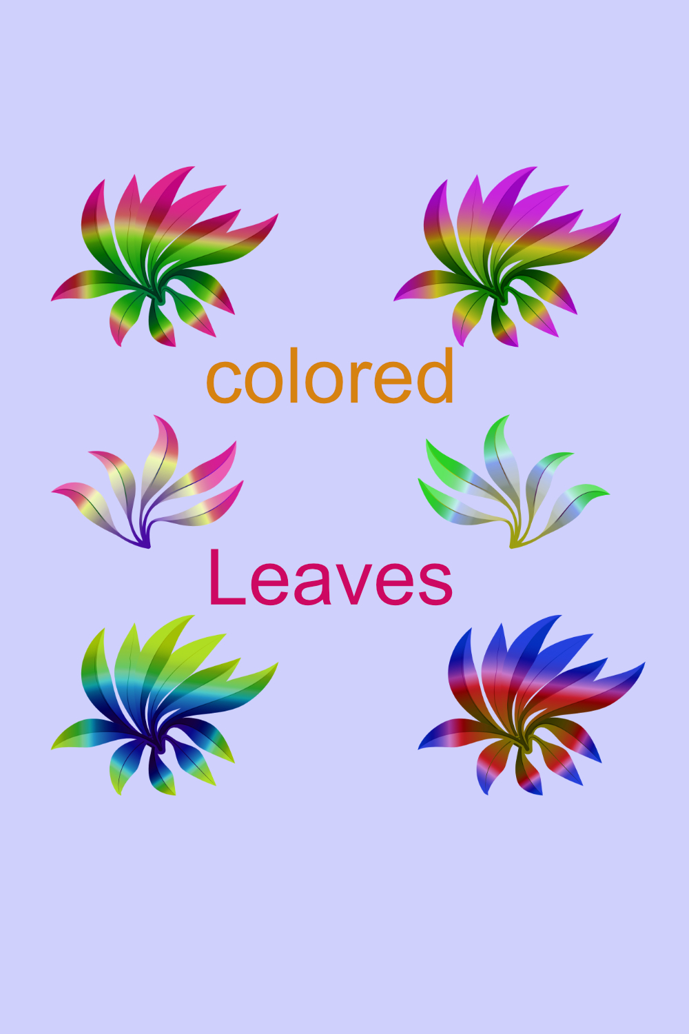 10+ collection of colored leaf images pinterest preview image.