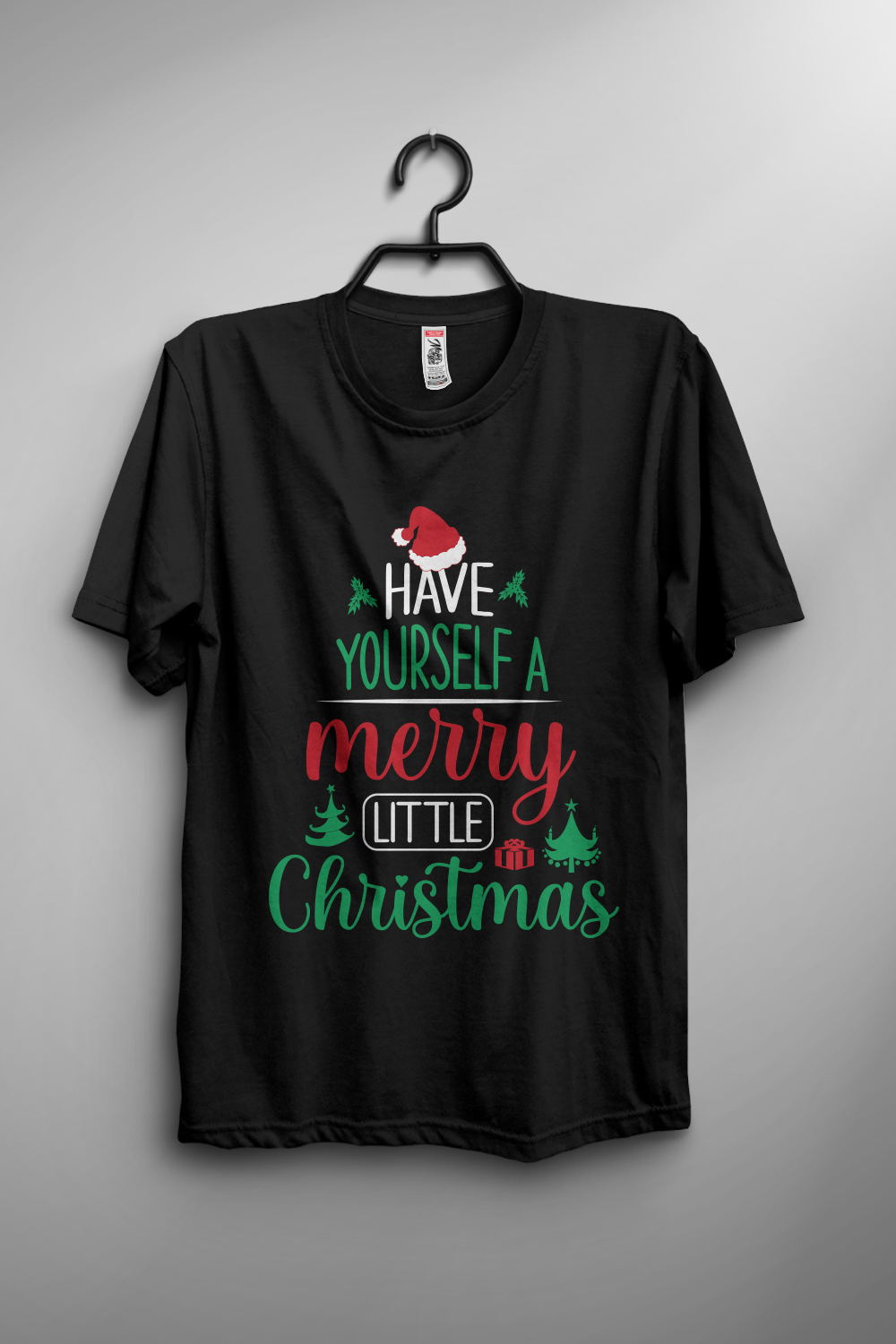 have yourself a merry little Christmas T-shirt design pinterest preview image.