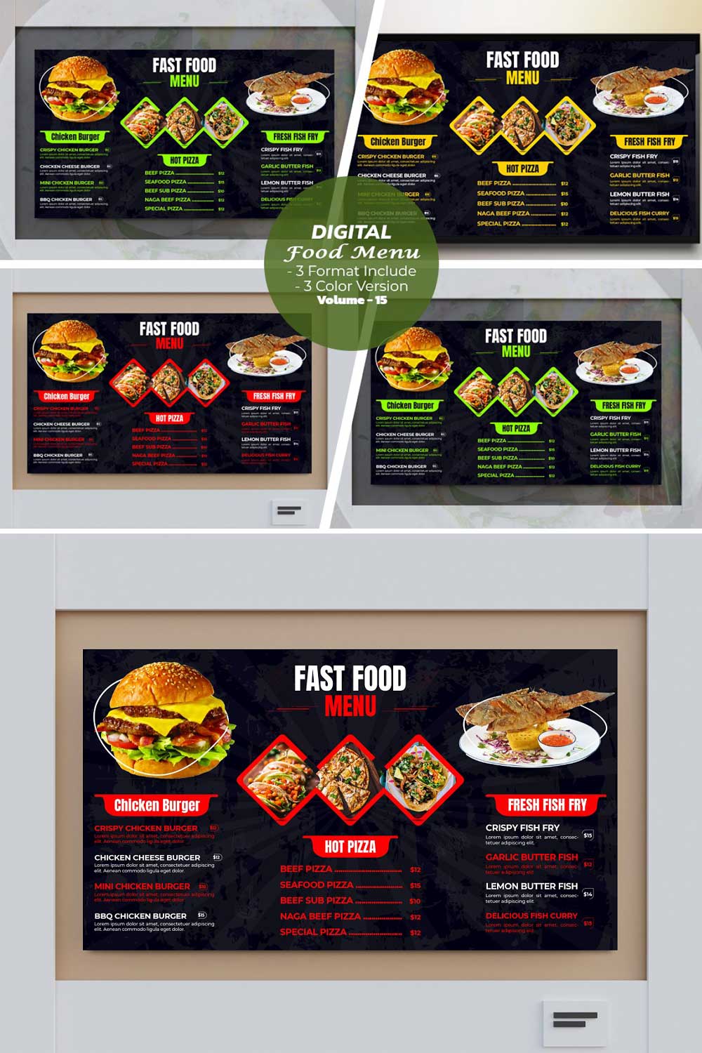 Best Digital Menu For Restaurants V-15 pinterest preview image.