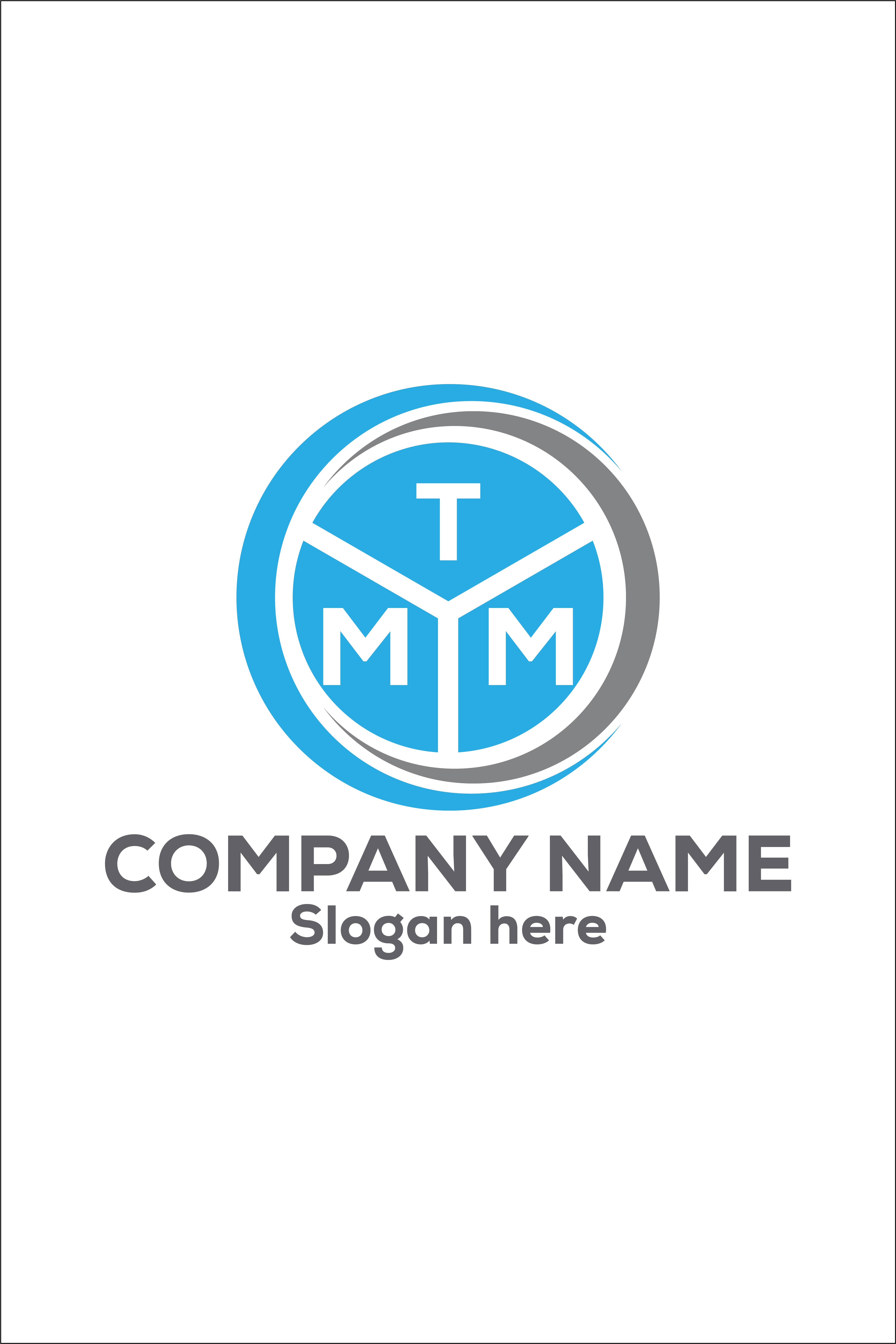 Letter TMM Logo or Icon Design Vector Image Template pinterest preview image.