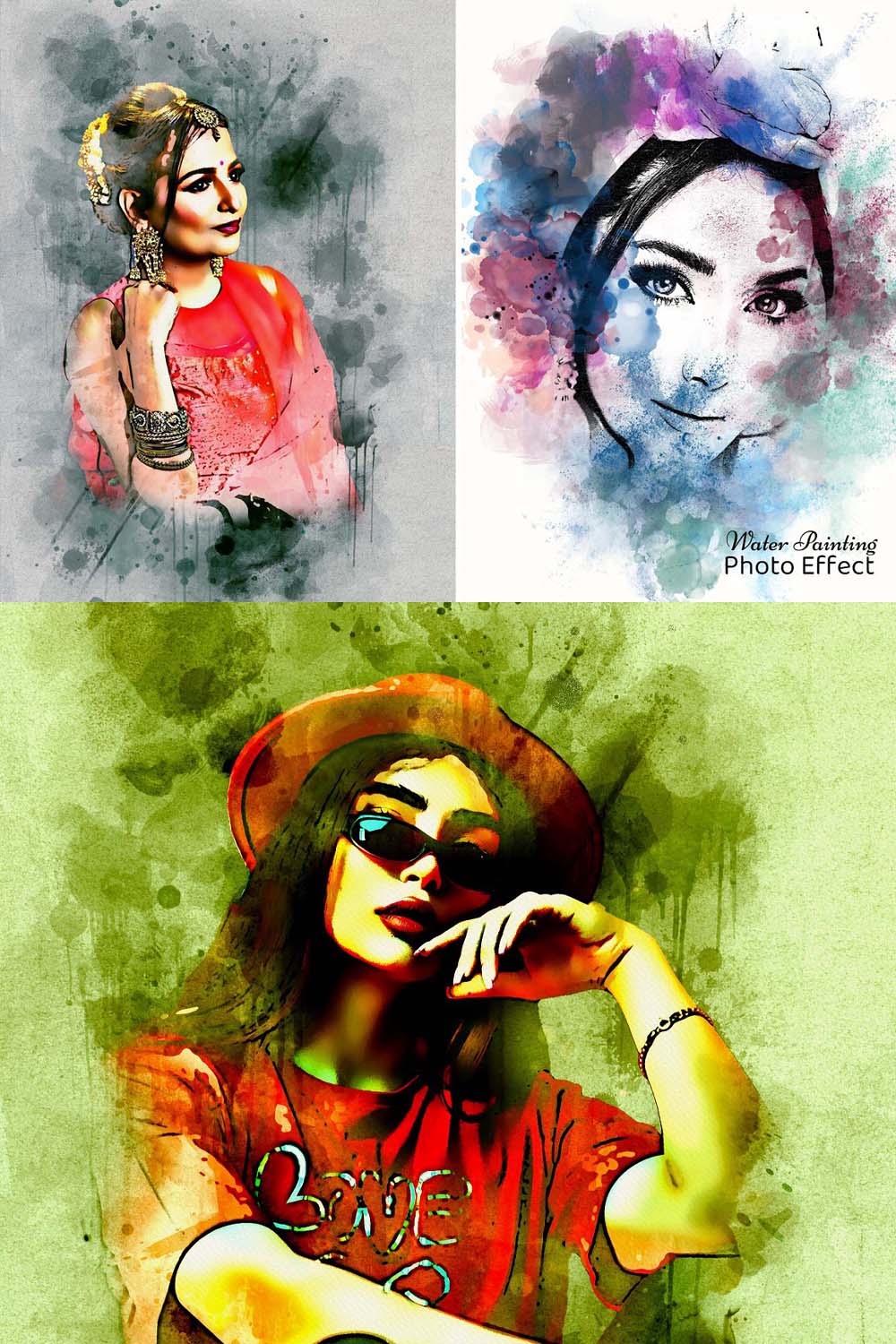 Watercolor Painting Photo pinterest preview image.