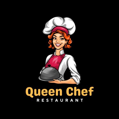 Playful Restaurant Food Chef Logo Template cover image.