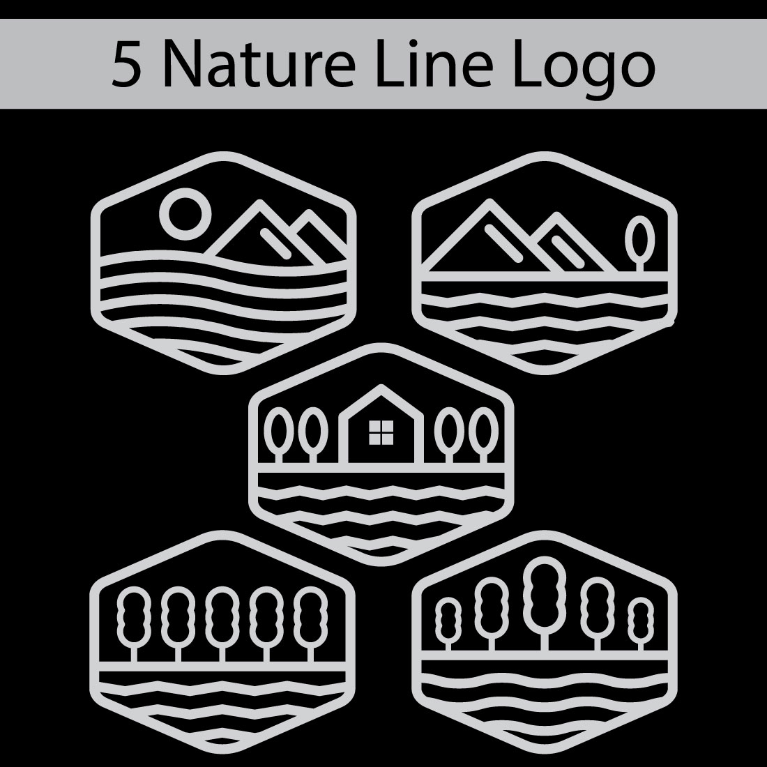 5 Nature Line Logo preview image.