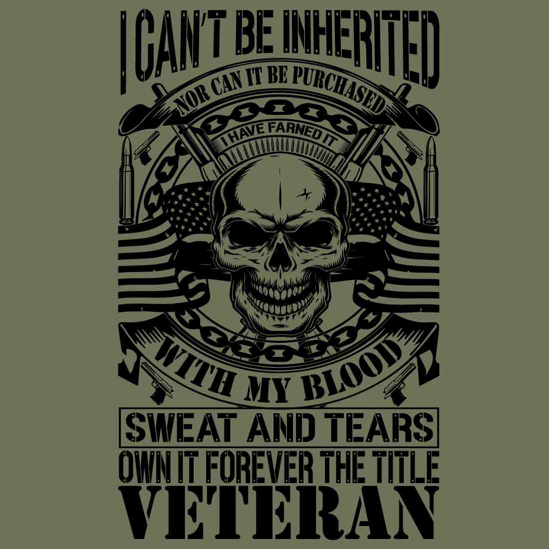 Motivational Veteran T-Shirt Design'' cover image.