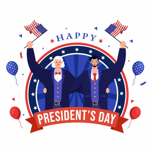 15 Happy Presidents Day Illustration cover image.