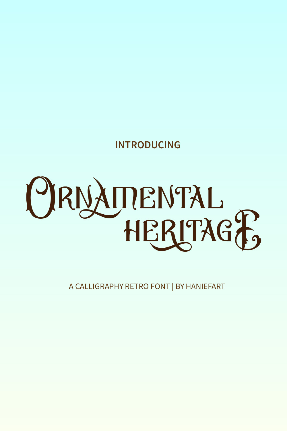 Ornamental Heritage pinterest preview image.
