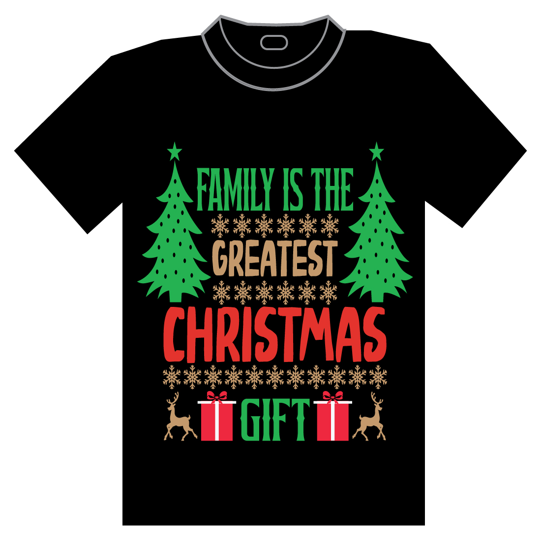 Christmas T-Shirt Design Bundle preview image.