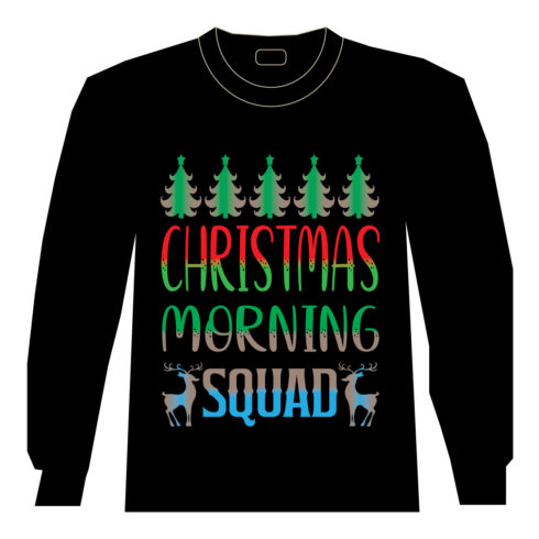 Christmas "Christmas Morning Squad" T-Shirt Design cover image.