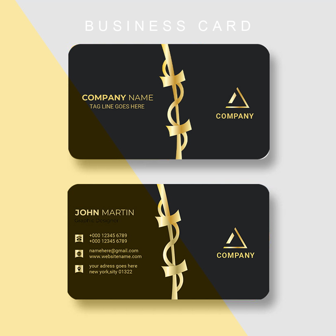 LUXURY BUSINESS CARD preview image.