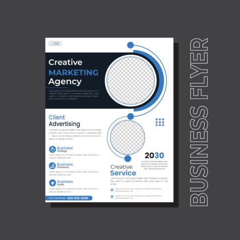 Corporate business annual report, catalog, magazine, flyer mockup Creative modern bright concept circle round shape cover image.